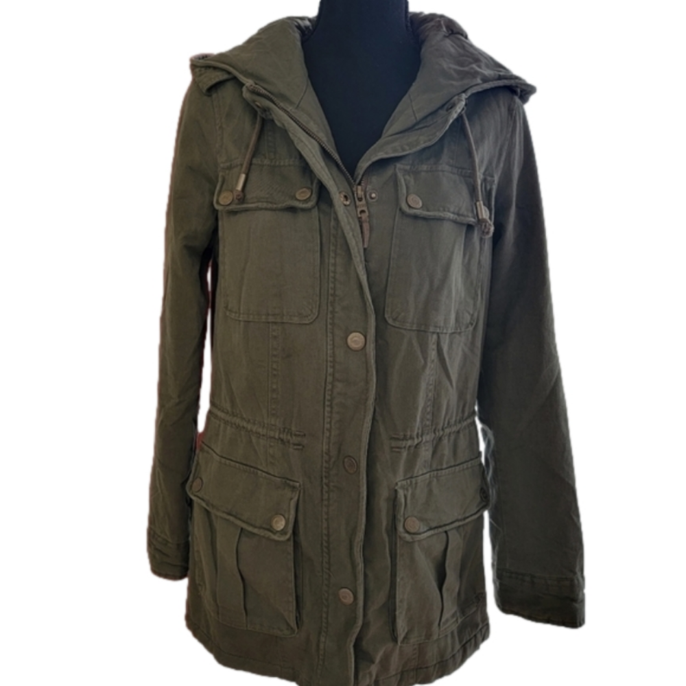 EUC Aeropostale Army Green Coat Size Small